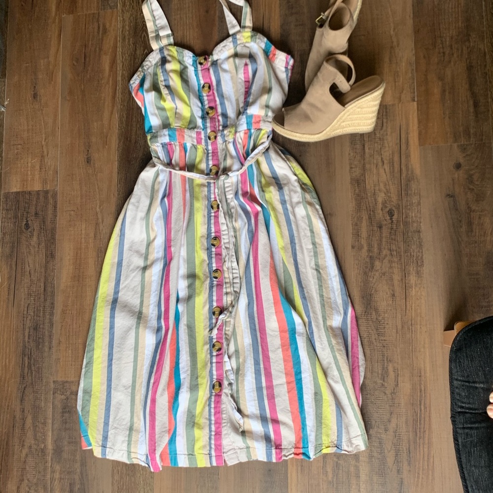 Multi color long dress